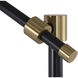 Neela 73 inch 40.00 watt Black / Brass / Black Floor Lamp Portable Light
